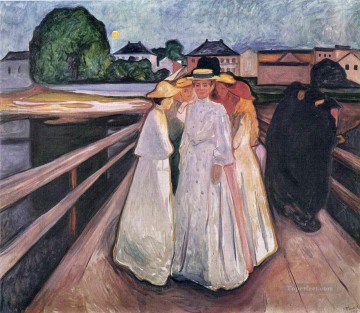 Edvard Munch Painting - Las damas del puente 1903 Edvard Munch